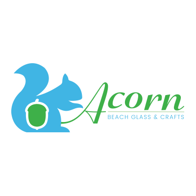 Acorn Beach Glass Logo Design
