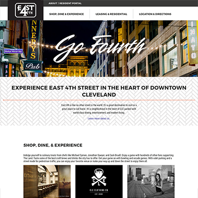 East 4th Street Cleveland Website Development