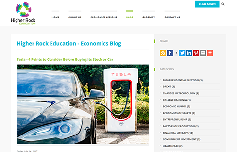 Higher Rock Education Website Design Thumbnail 1