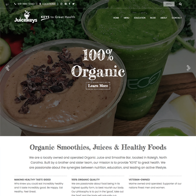 Juicekeys Website Design