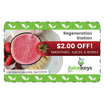 Juicekeys Coupon Graphic Design