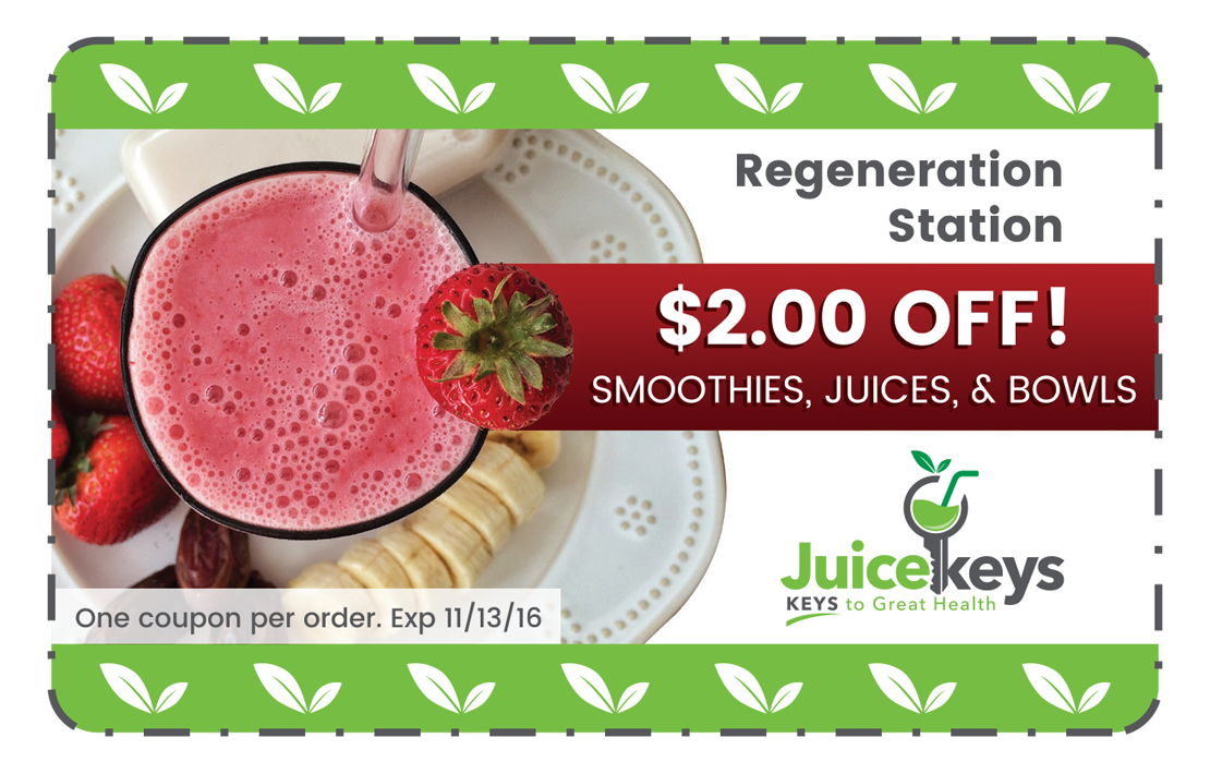 Juicekeys Coupon Graphic Design