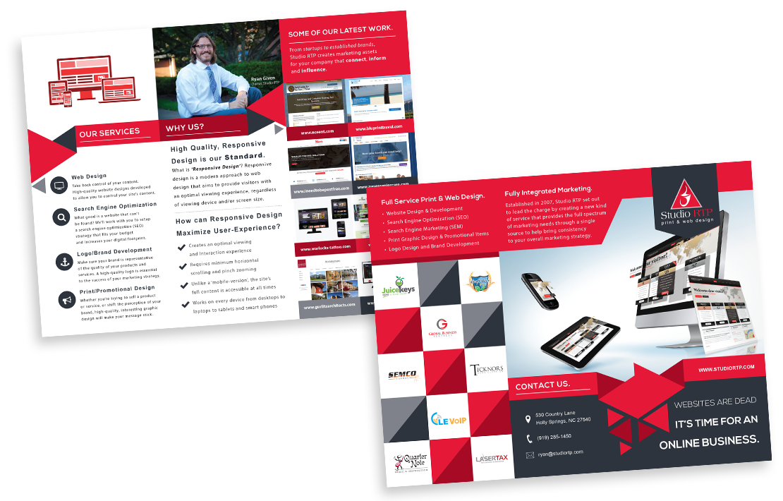 Studio RTP Trifold Brochure Design