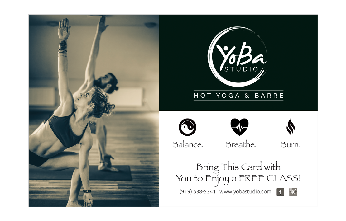 YoBa Studio Postcard Design