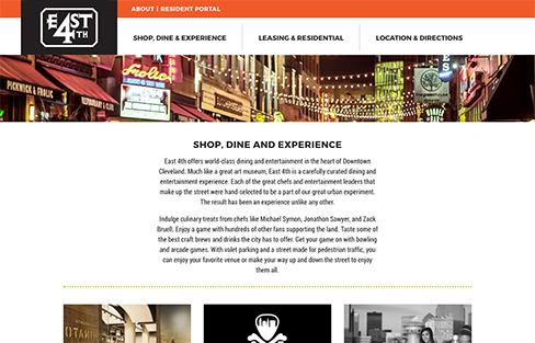 East 4th Street Website Design Thumbnail 1