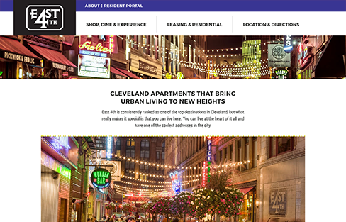 East 4th Street Website Design Thumbnail 2